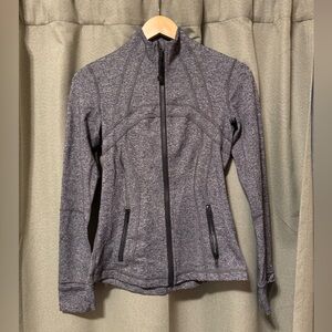 Lululemon Define Jacket, heathered grey black size 4